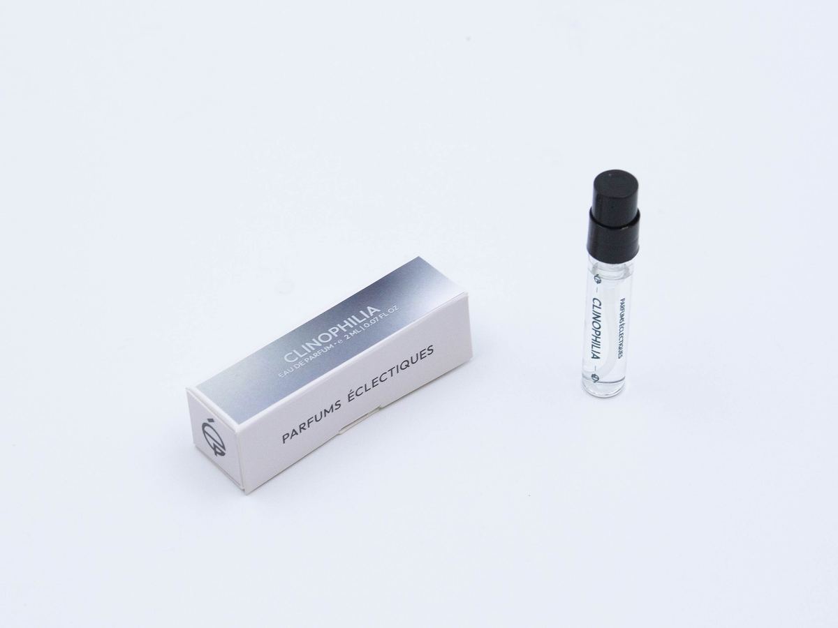 2 ml test vial beside its silver sleeve box